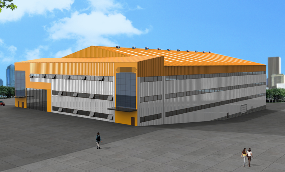 Стальная конструкция Prefab Factory Building 